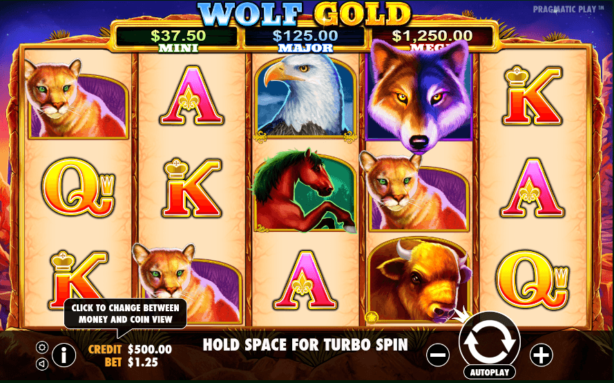 Wolf slot casino game